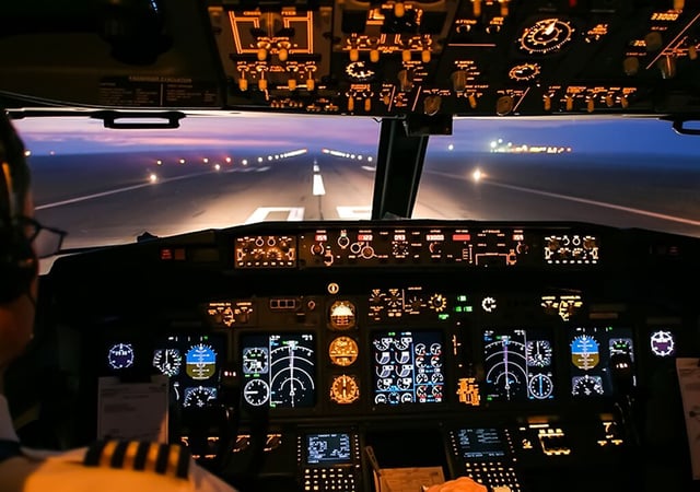 Plane cockpit/dashboard